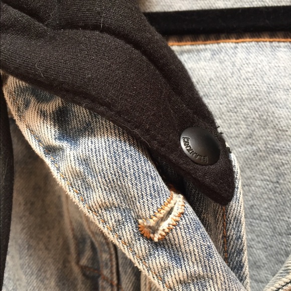 BLANK NYC Casual Encounter Jean jacket with removable hood - Picture 3 of 4